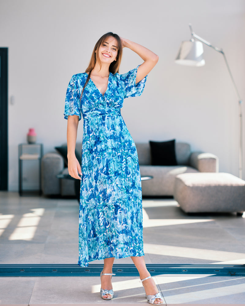 Robe BART longue bleu