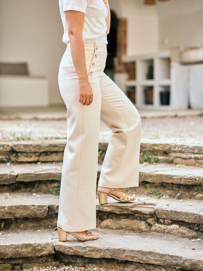 Pantalon OPALINE ivoire