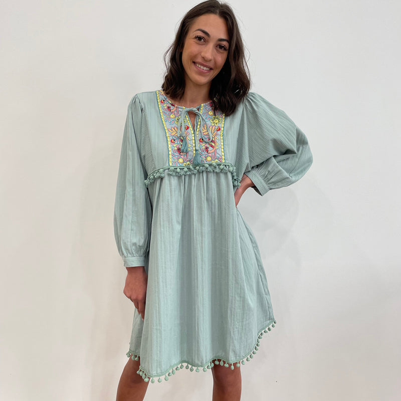 Robe KATIE vert d’eau