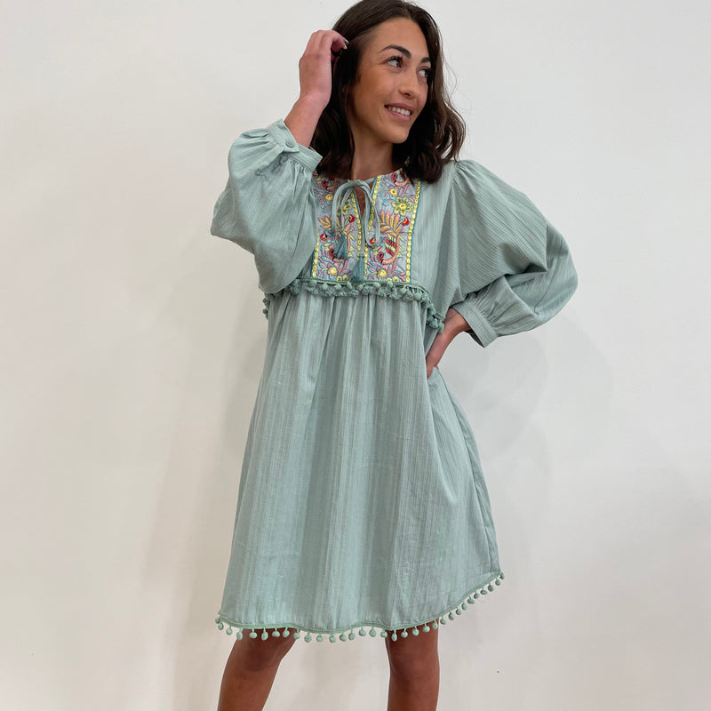 Robe KATIE vert d’eau
