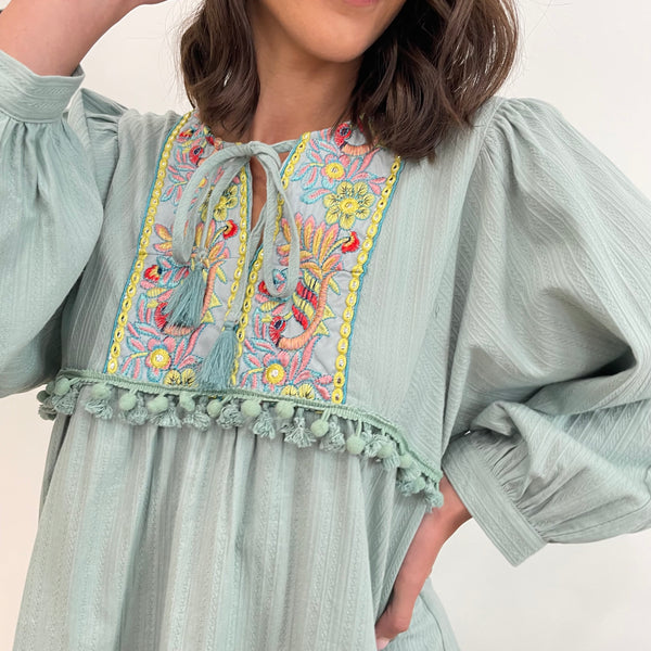 Robe KATIE vert d’eau