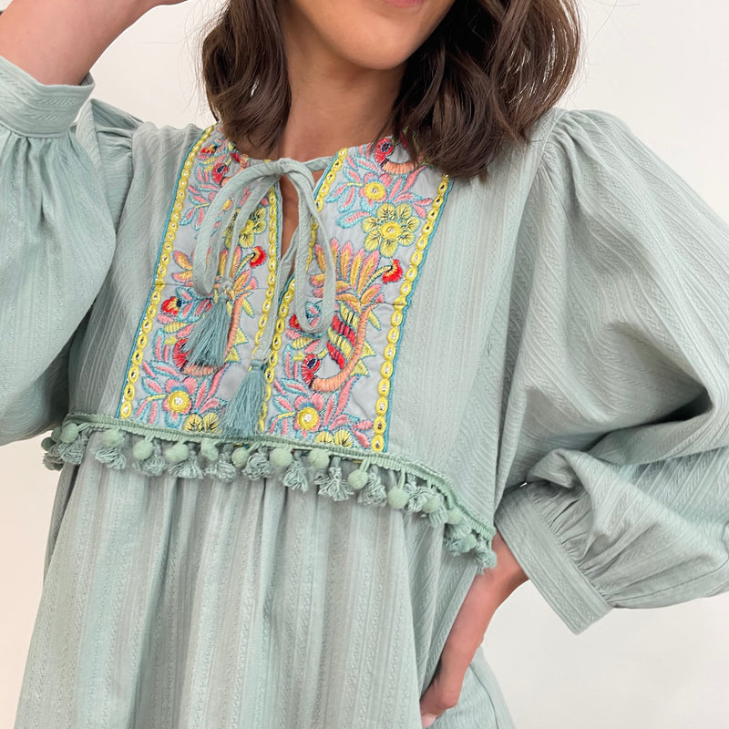 Robe KATIE vert d’eau