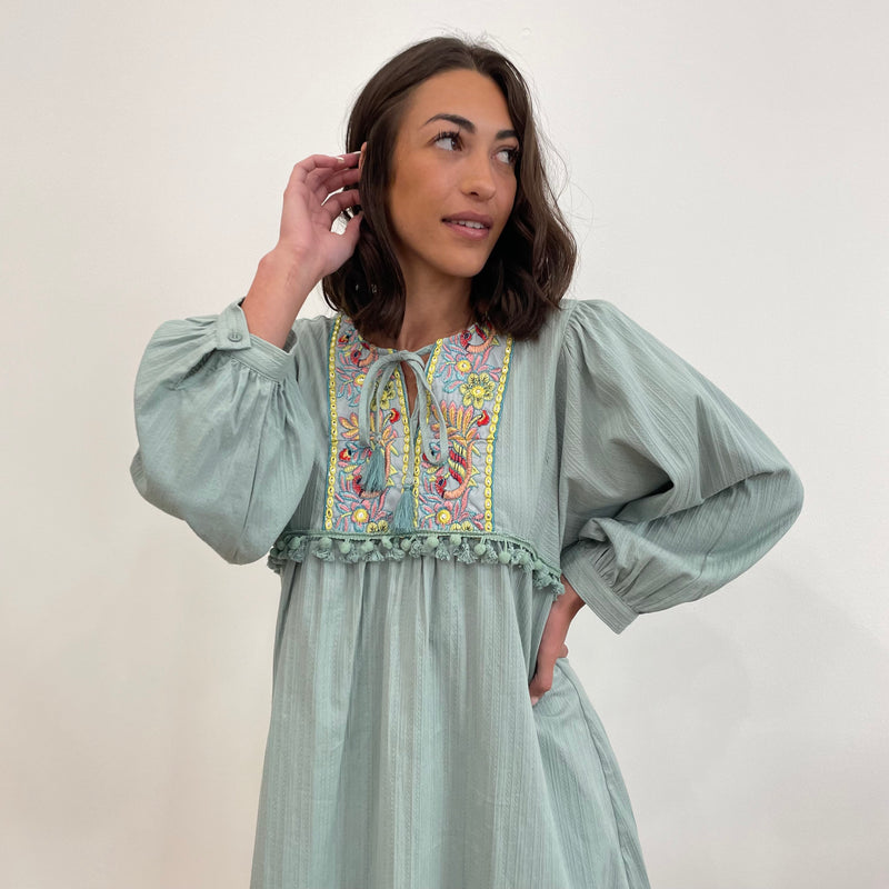 Robe KATIE vert d’eau